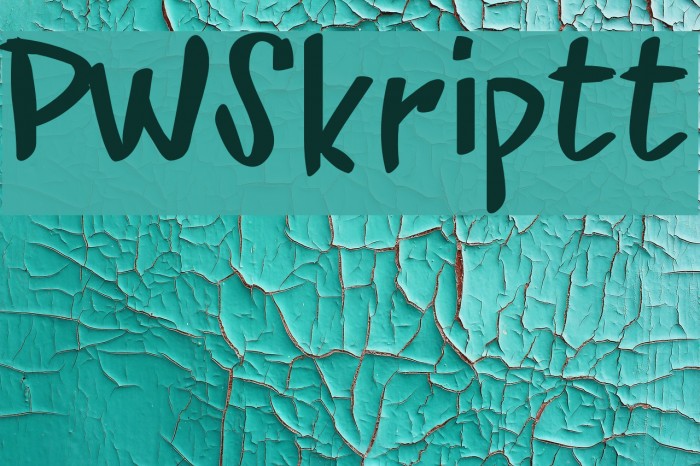 PWSkriptt Font examples