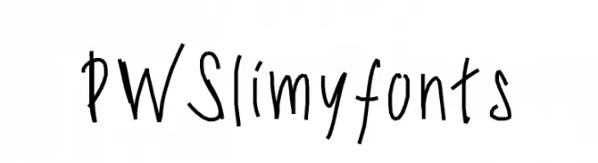 PWSlimyfonts  Скачать бесплатные шрифты