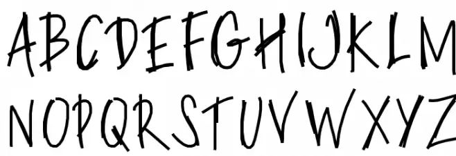 PWSlimyfonts Font Litere mari