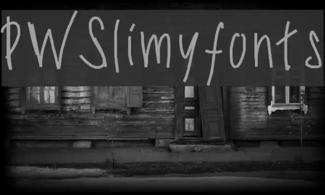 PWSlimyfonts Font examples