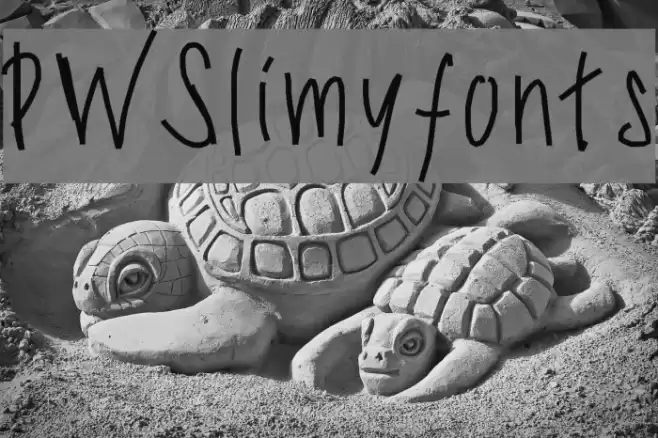PWSlimyfonts Font examples