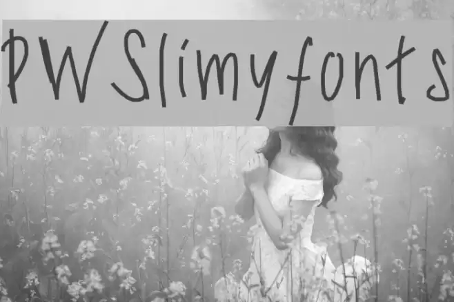PWSlimyfonts Font examples