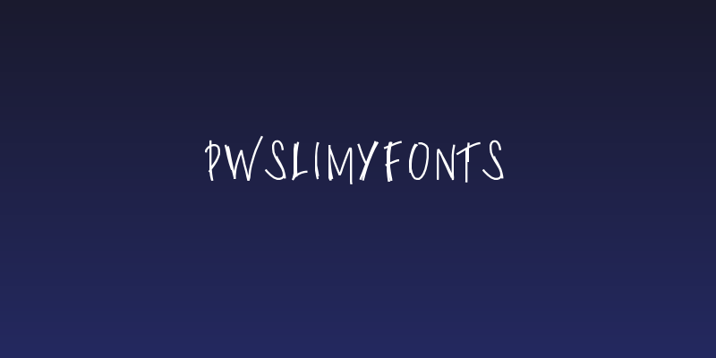 PWSlimyfonts Social Header