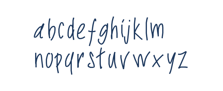 PWSlimyfonts Lowercase