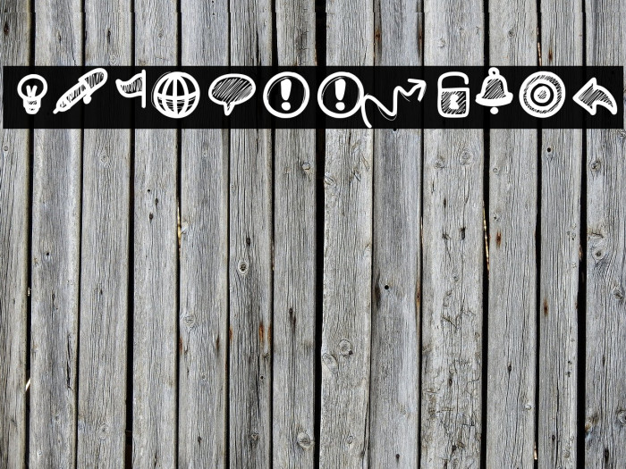 PWSmallIcons Font examples
