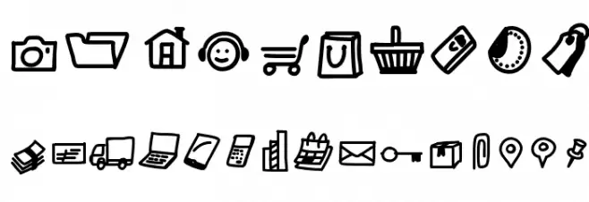 PWSmallIconsFree Font OTHER CHARS