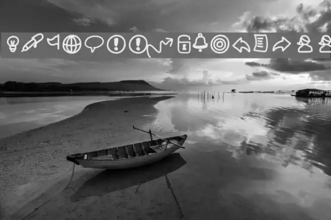 PWSmallIconsFree Font examples