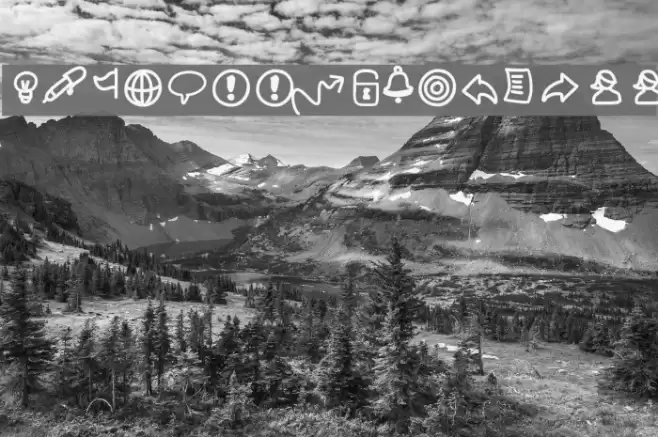 PWSmallIconsFree Font examples