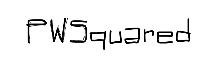 PWSquared  Frei Schriftart Herunterladen