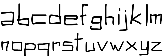 PWSquared Font LOWERCASE