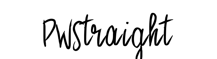 PWStraight Font