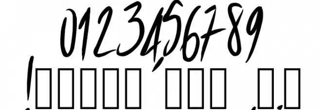 PWStraight Font OTHER CHARS