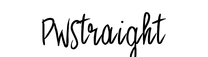 PWStraight 字体