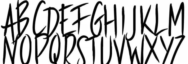 PWStraight Font Litere mari