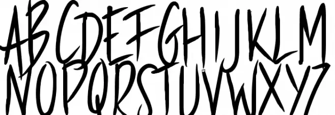 PWStraight Font Litere mari