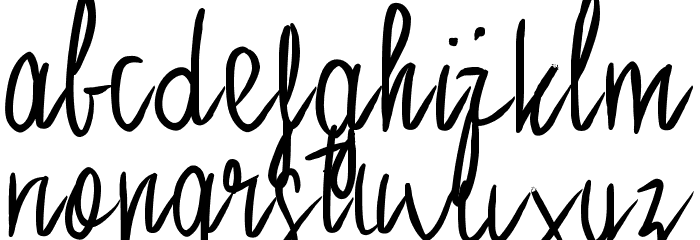 PWStraight Font LOWERCASE