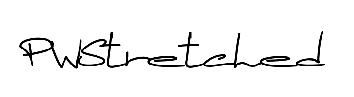 PWStretched  Frei Schriftart Herunterladen
