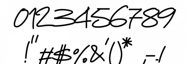 PWStretched Font OTHER CHARS