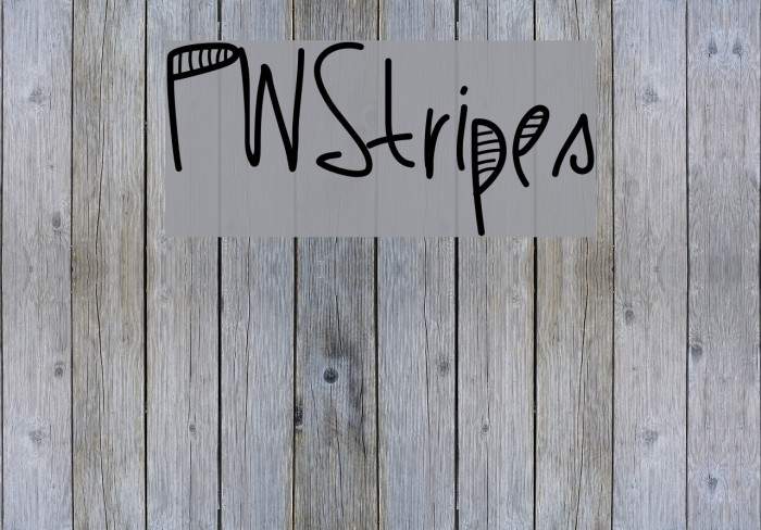 PWStripes Font examples