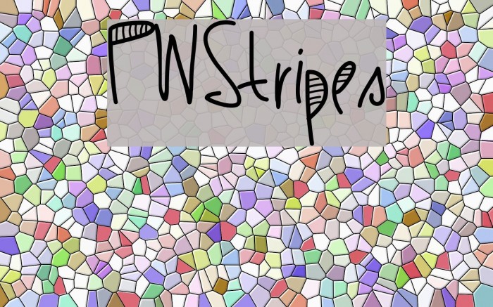 PWStripes Font examples
