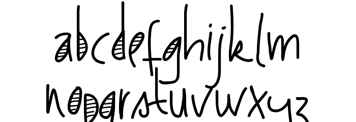 PWStripes Font LOWERCASE