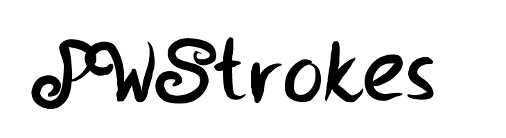 PWStrokes  フリーフォントのダウンロード