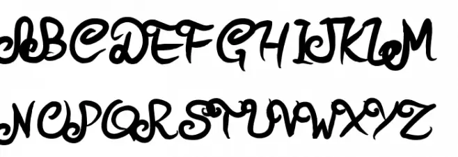 PWStrokes Font Litere mari