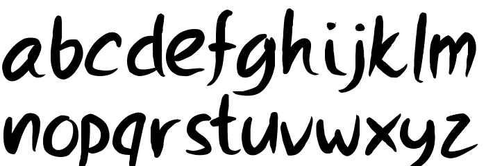PWStrokes Font LOWERCASE