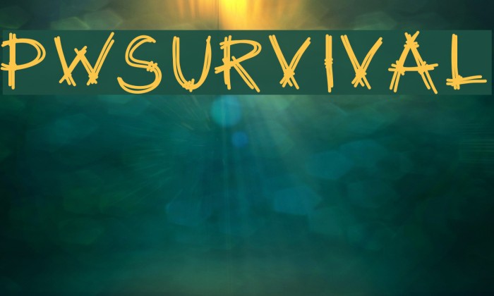 PWSurvival Font examples