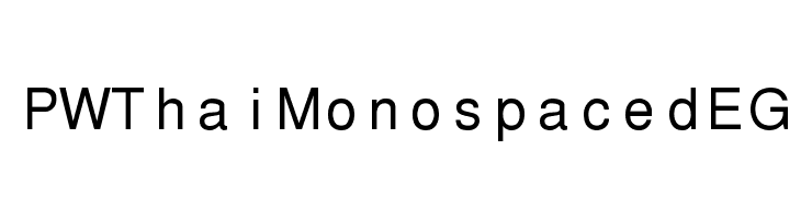 PWThaiMonospacedEG Font