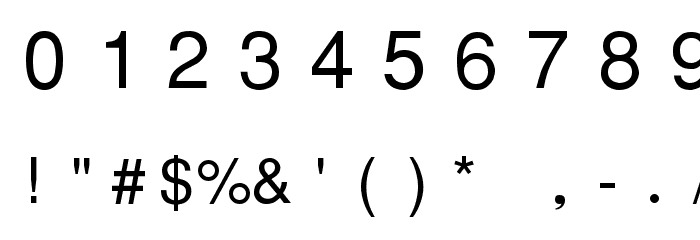 PWThaiMonospacedEG Font OTHER CHARS