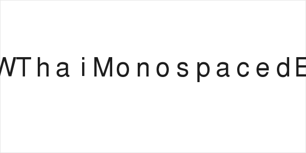 PWThaiMonospacedEG Logo