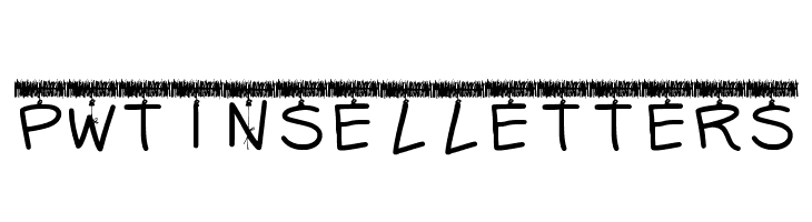 PWTinselLetters  フリーフォントのダウンロード