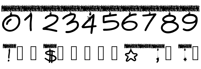 PWTinselLetters Font OTHER CHARS