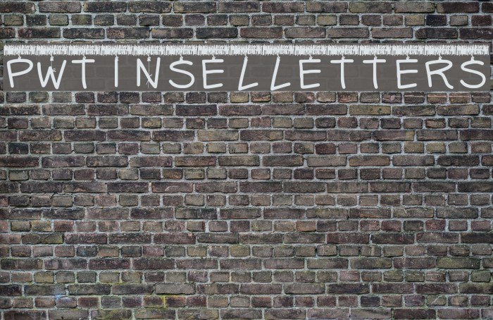 PWTinselLetters Font examples