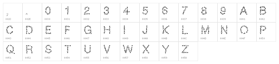 PWTribe Character Map