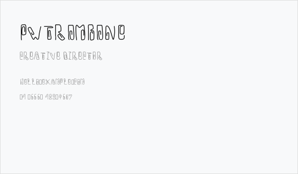 PWTrombone Business Card