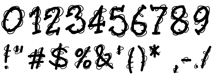 PWTwirly Font OTHER CHARS