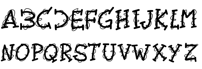PWTwirly Font LOWERCASE