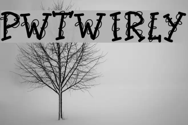 PWTwirly Font examples