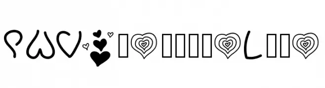 PWValentineLove  Frei Schriftart Herunterladen