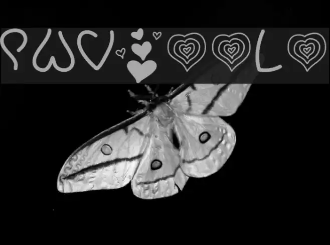 PWValentineLove Font examples