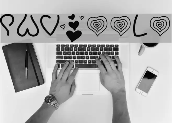 PWValentineLove Font examples