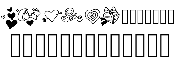 PWValentineLove Font LOWERCASE