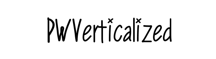 PWVerticalized Font