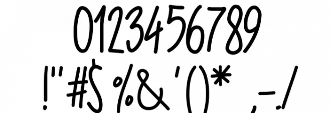 PWVerticalized Font OTHER CHARS