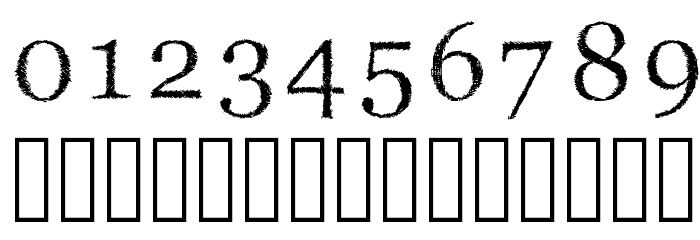 PWVeryScratchy Font OTHER CHARS