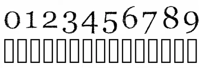 PWVeryScratchy Font OTHER CHARS