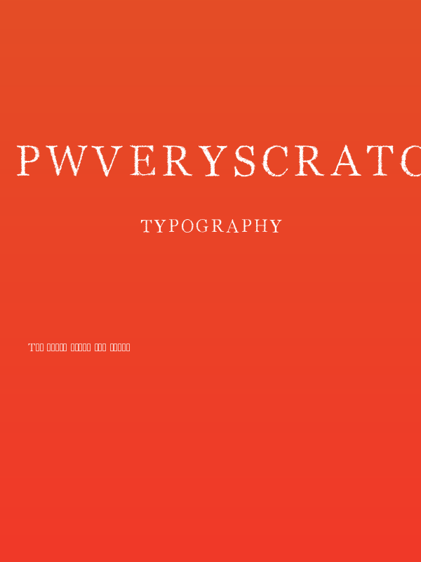 PWVeryScratchy Poster