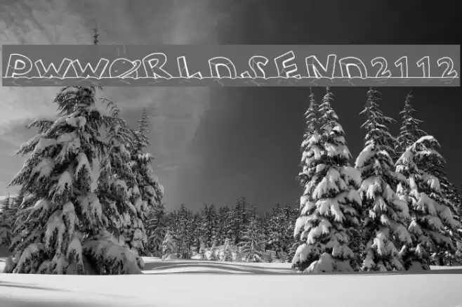 PWWORLDSEND2112 Font examples